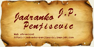 Jadranko Penjišević vizit kartica